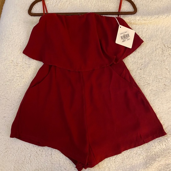 Selfie Leslie Pants - NWT - Strapless Romper